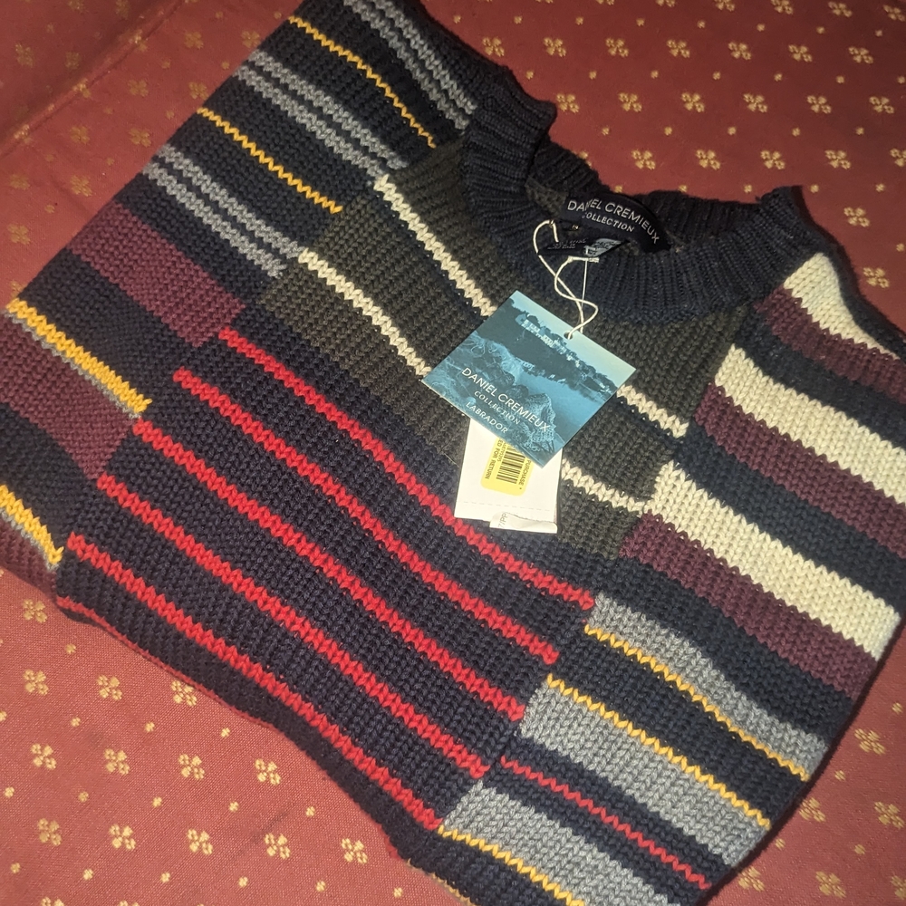 Daniel Cremieux Nwt Men's Labador Striped Sweater - Multicolor Size Large
